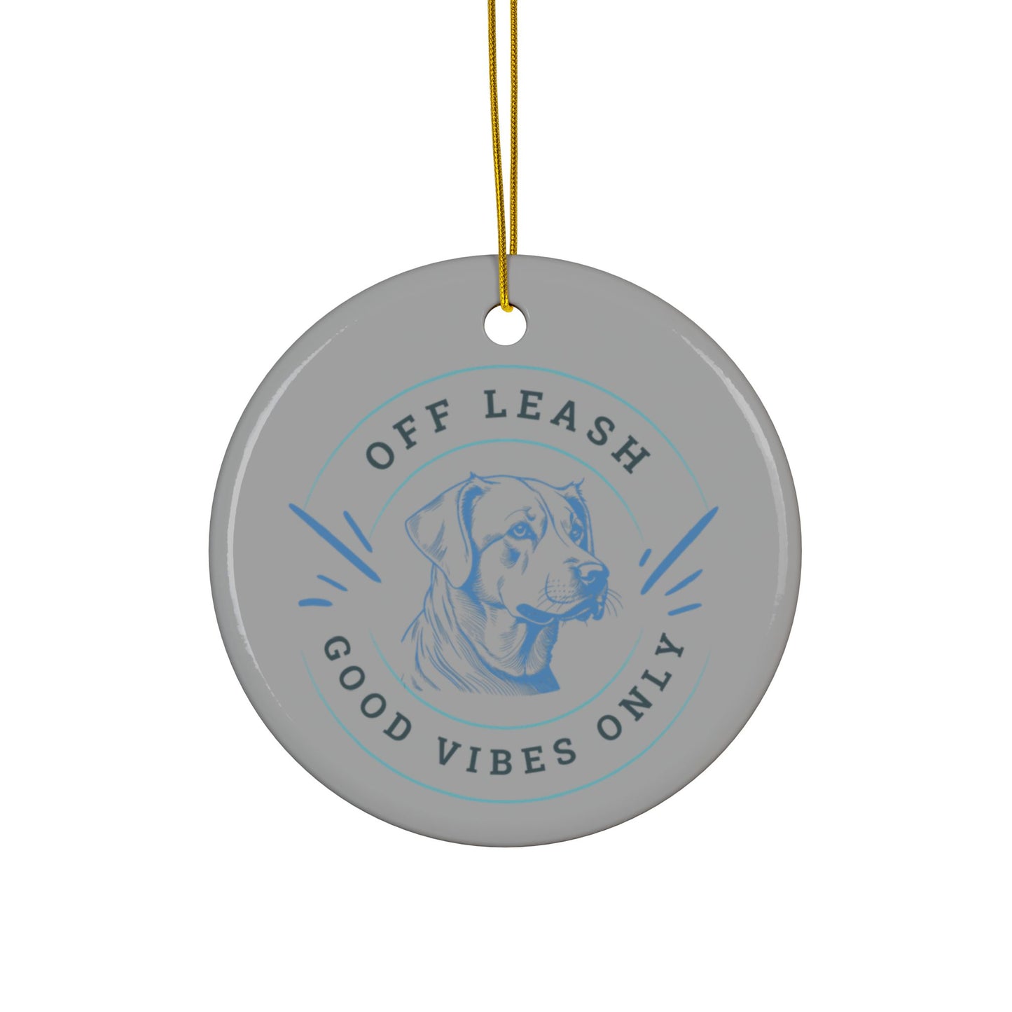 Labrador Christmas, Ceramic Ornaments, 2-Side Print, (1pc, 3pcs, 5pcs, 10pcs)