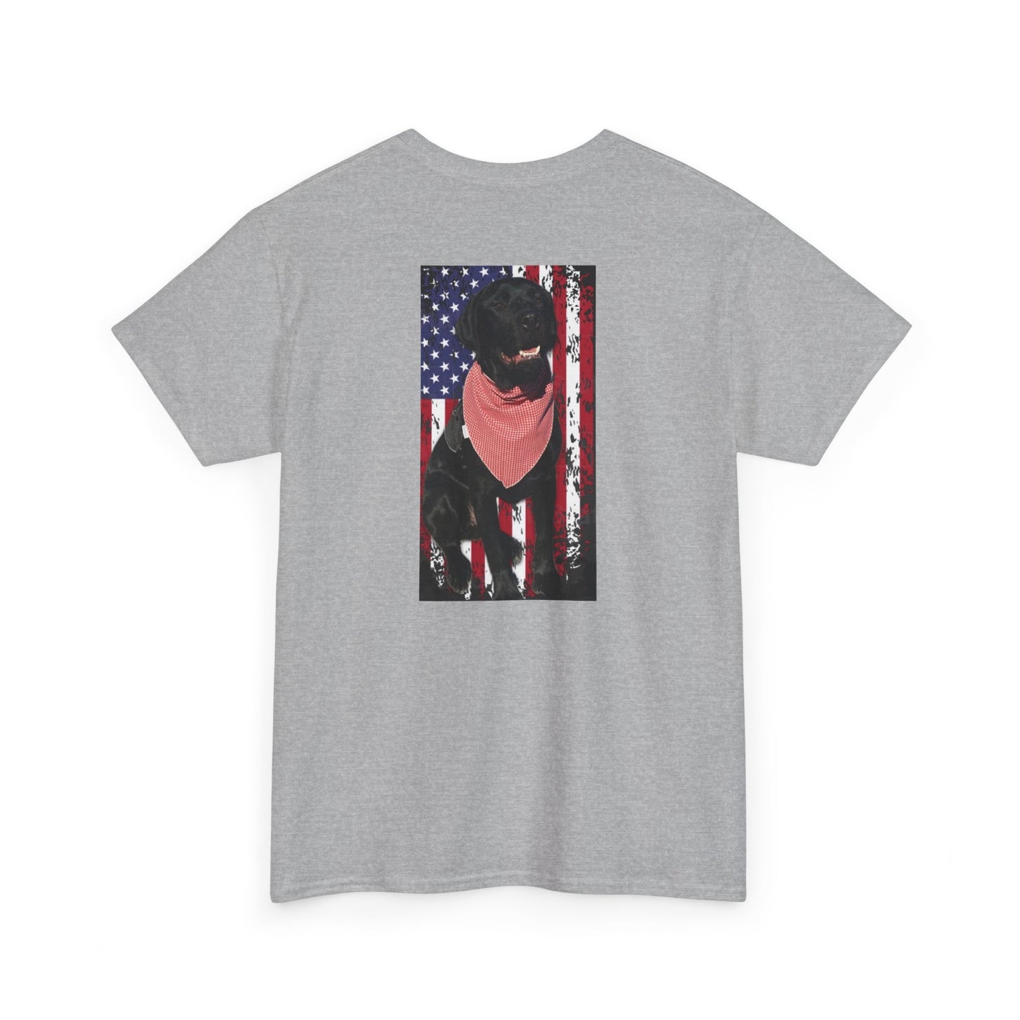 Coastie Black Lab Flag Unisex Heavy Cotton Tee