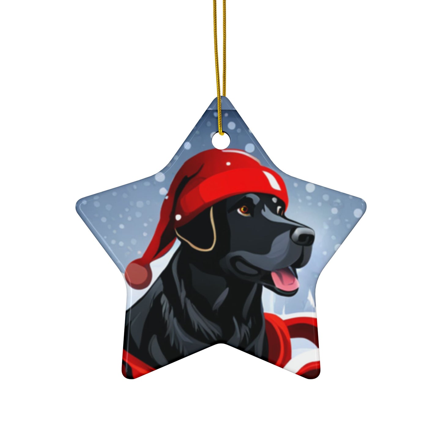 Black Labrador Christmas joyful, Christmas dog,  joyful Christmas