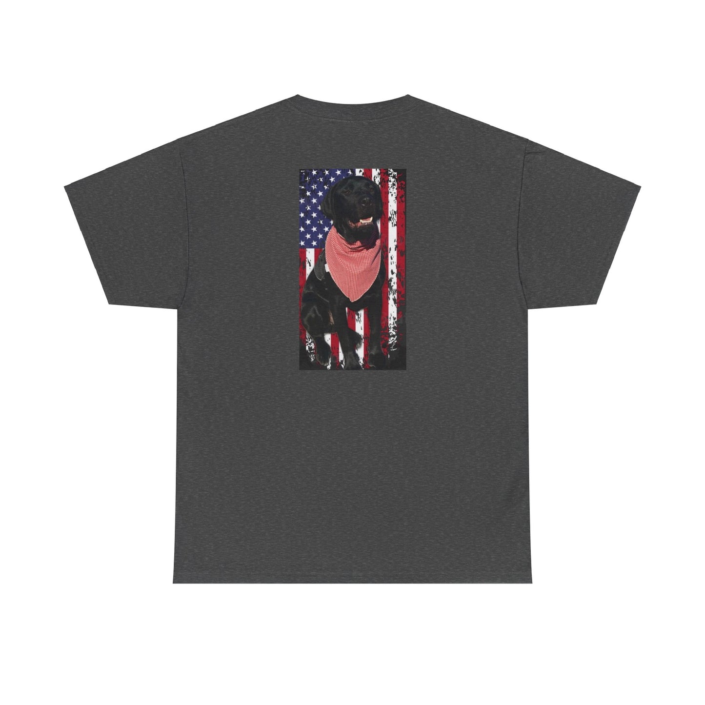 Coastie Black Lab Flag Unisex Heavy Cotton Tee
