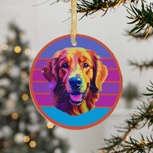 yellow labby, Acrylic Ornaments