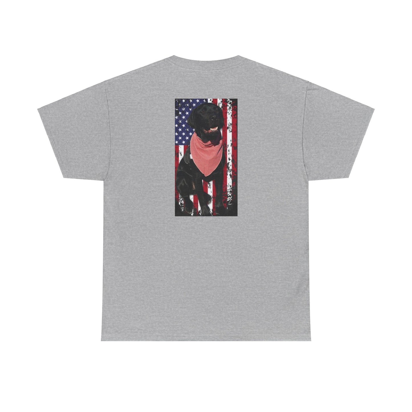 Coastie Black Lab Flag Unisex Heavy Cotton Tee