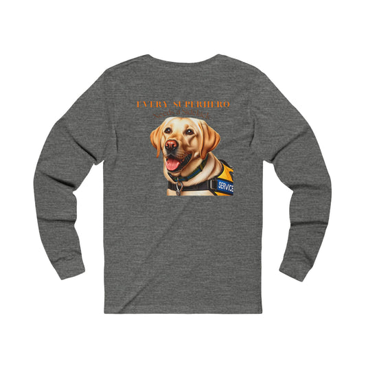 Every superhero needs a sidekick, Unisex Jersey Long Sleeve Tee