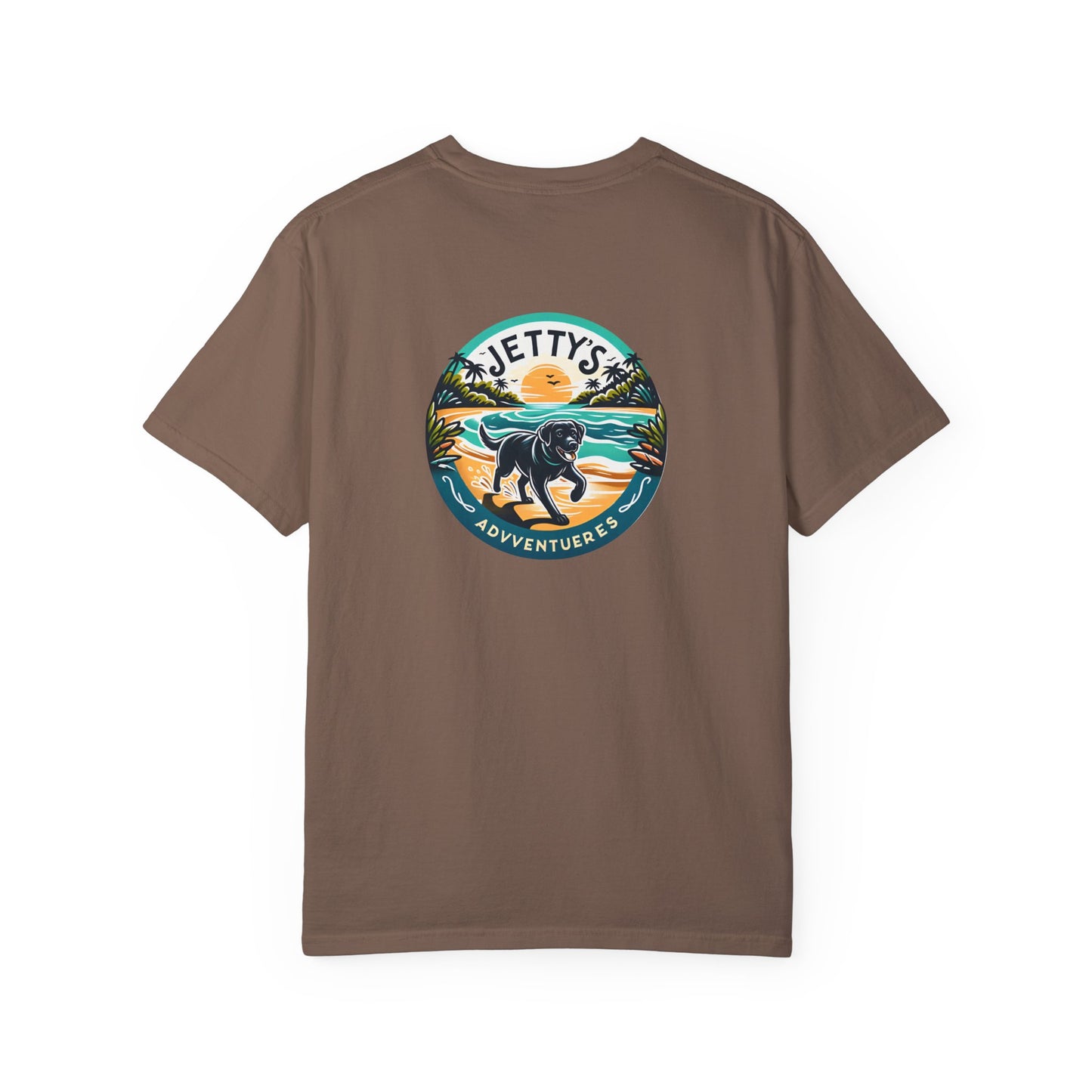 Beach Bound, two labs , Unisex Garment-Dyed T-shirt