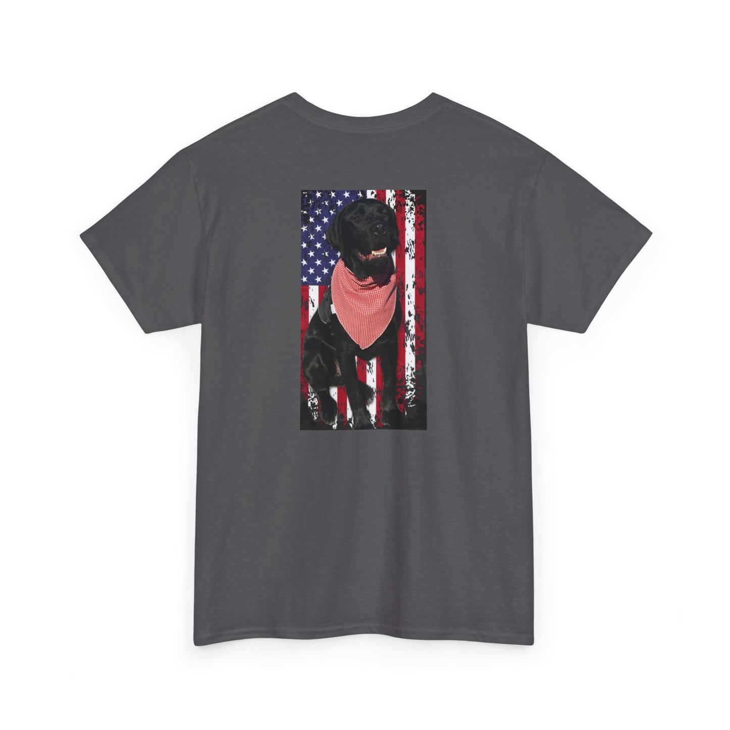 Coastie Black Lab Flag Unisex Heavy Cotton Tee
