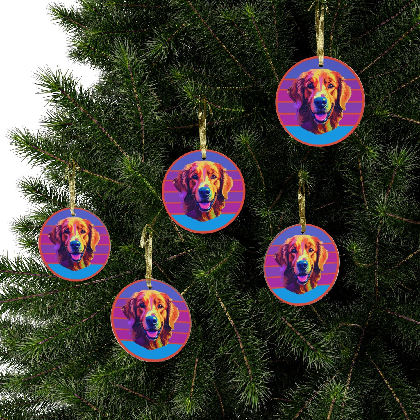 yellow labby, Acrylic Ornaments