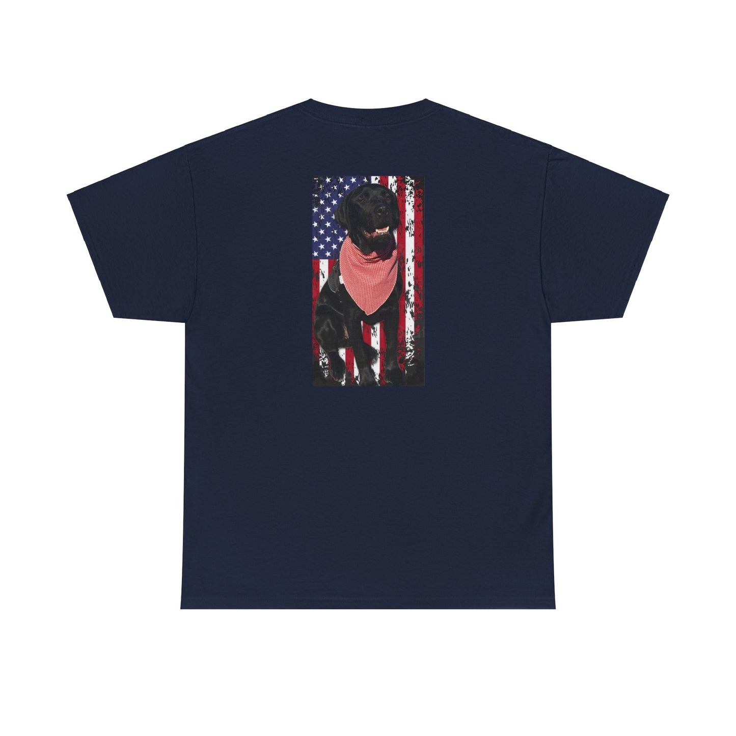 Coastie Black Lab Flag Unisex Heavy Cotton Tee