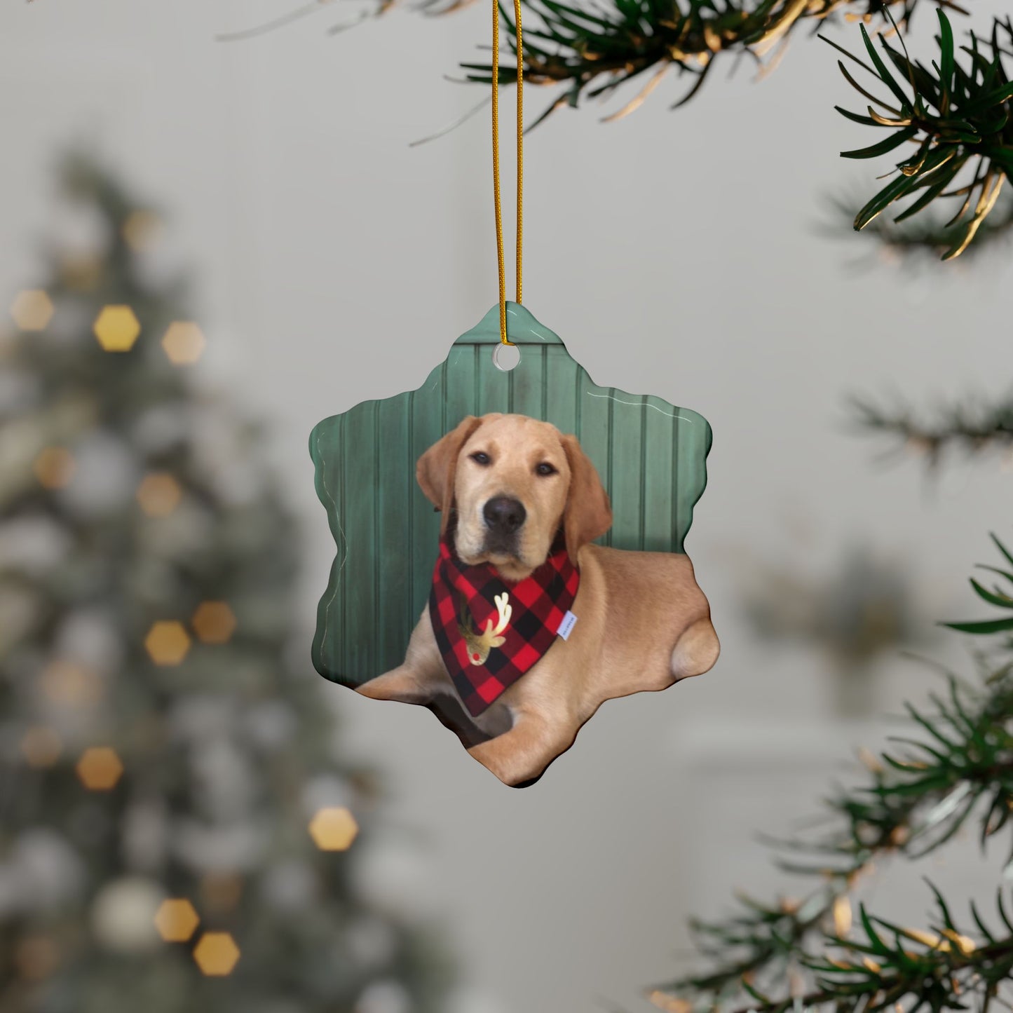 Yellow Labrador Christmas joyful, Christmas dog,  joyful Christmas
