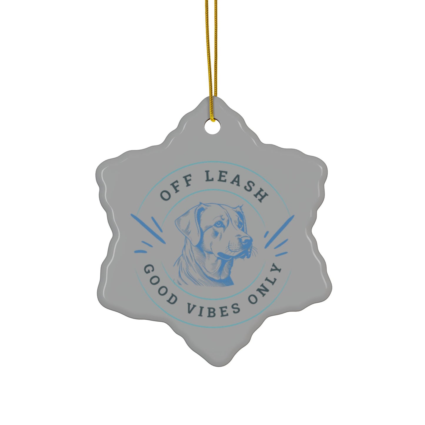 Labrador Christmas, Ceramic Ornaments, 2-Side Print, (1pc, 3pcs, 5pcs, 10pcs)