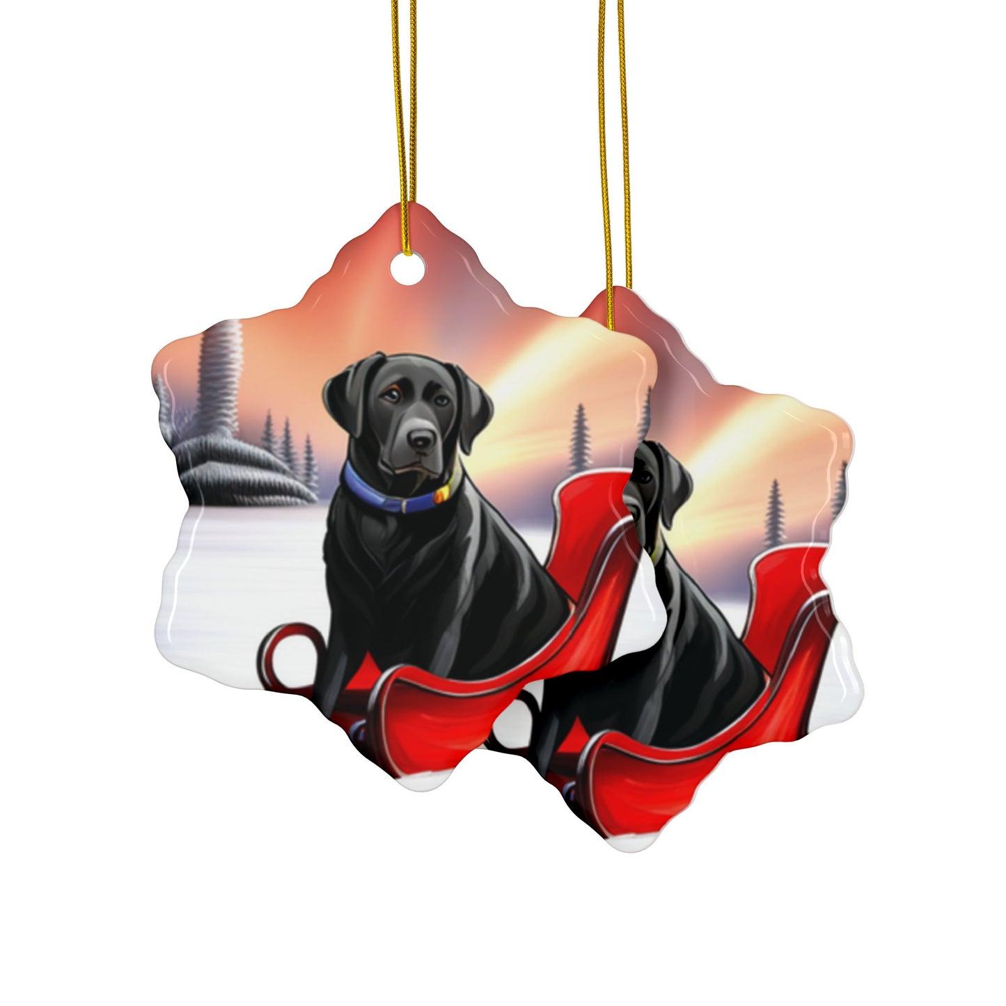 Yellow Labrador Christmas joyful, Christmas dog,  joyful Christmas