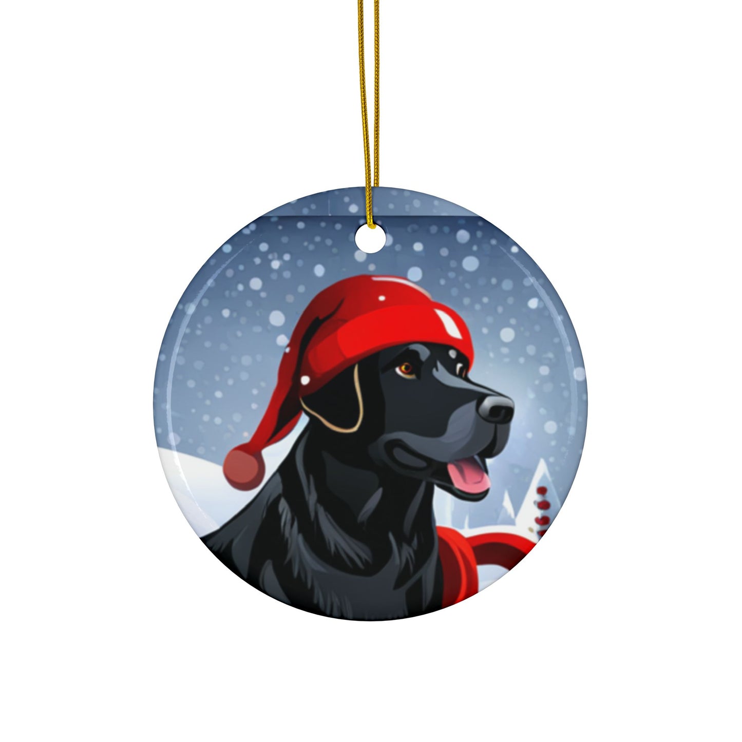 Black Labrador Christmas joyful, Christmas dog,  joyful Christmas