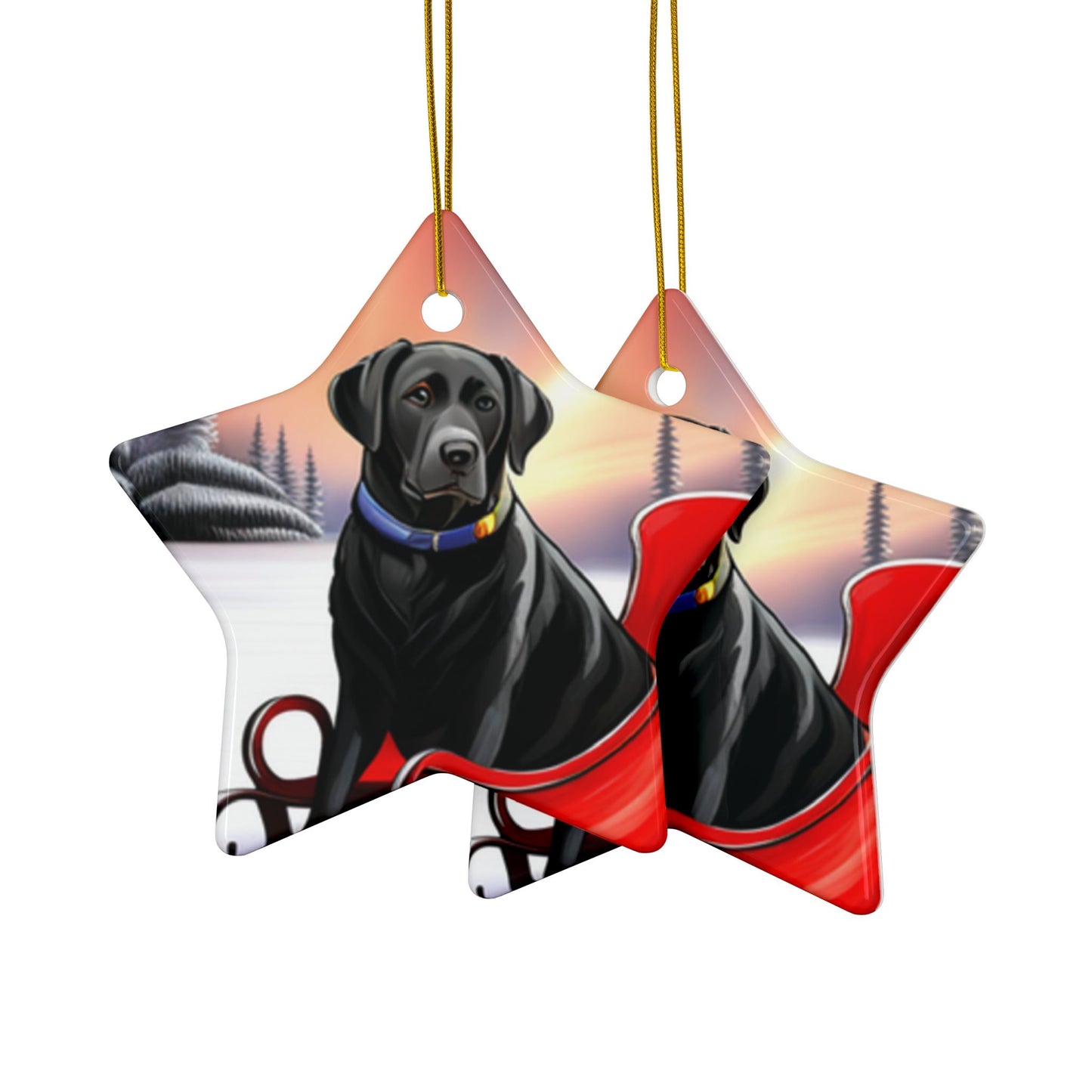 Yellow Labrador Christmas joyful, Christmas dog,  joyful Christmas