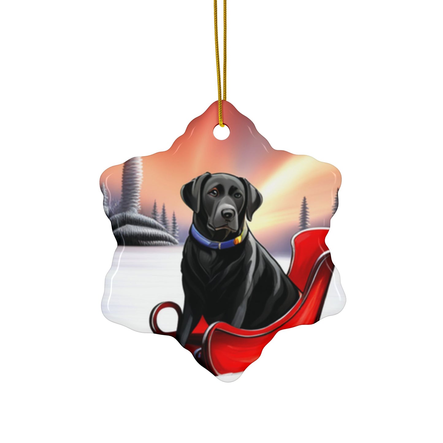 Yellow Labrador Christmas joyful, Christmas dog,  joyful Christmas
