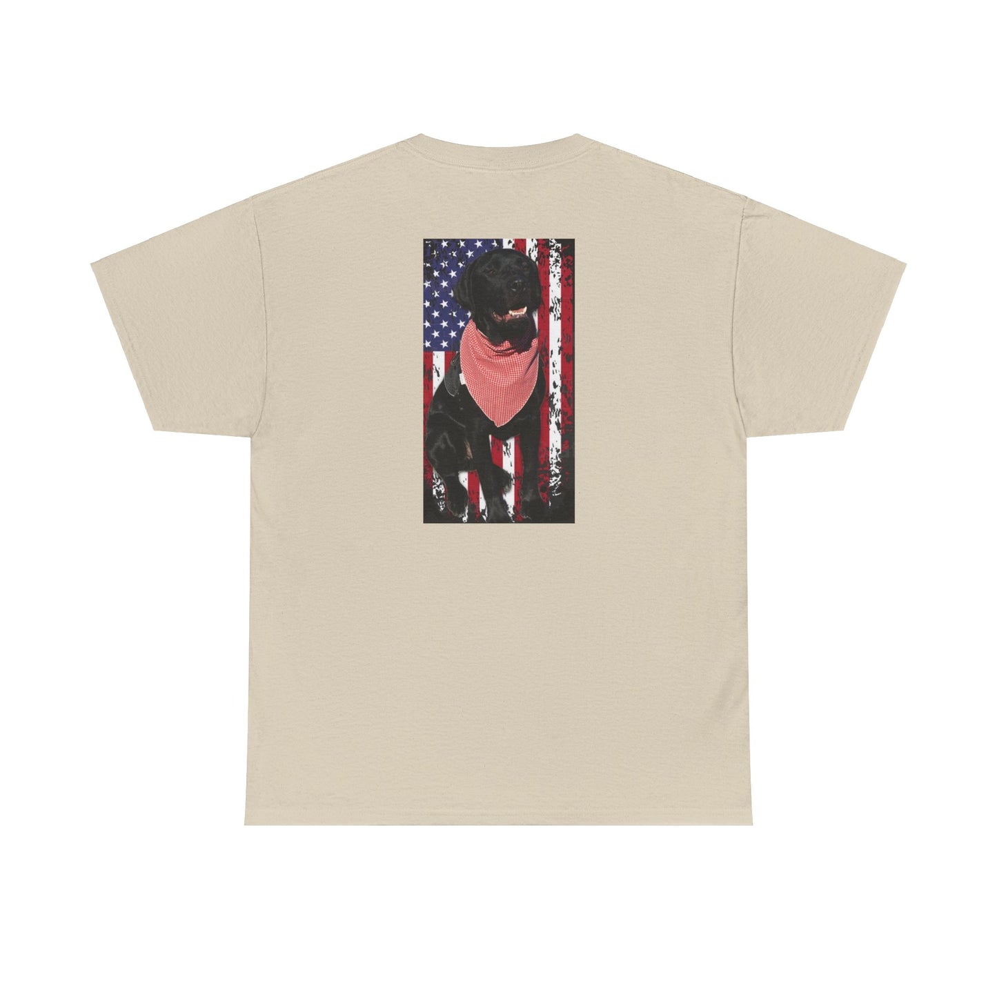 Coastie Black Lab Flag Unisex Heavy Cotton Tee