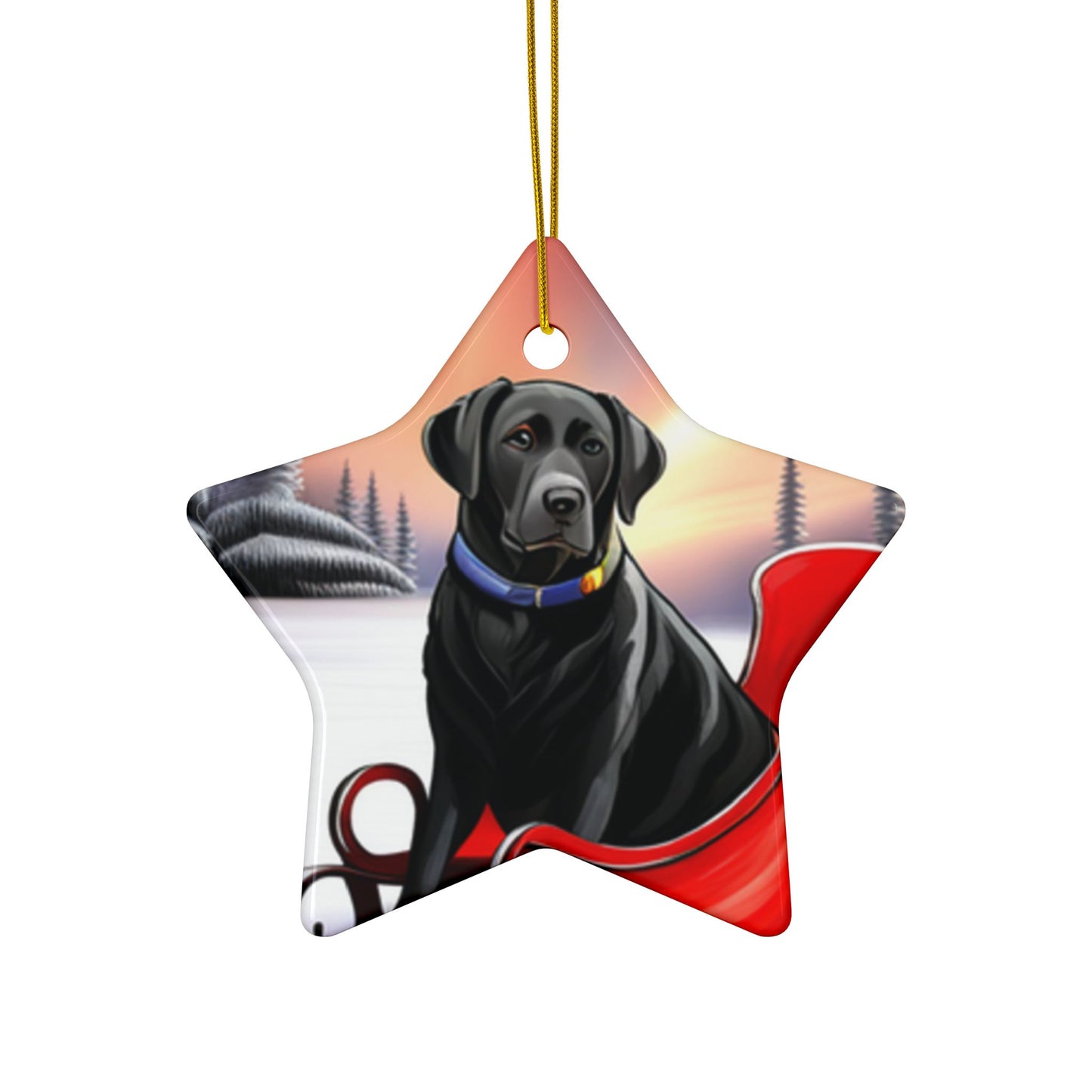 Yellow Labrador Christmas joyful, Christmas dog,  joyful Christmas