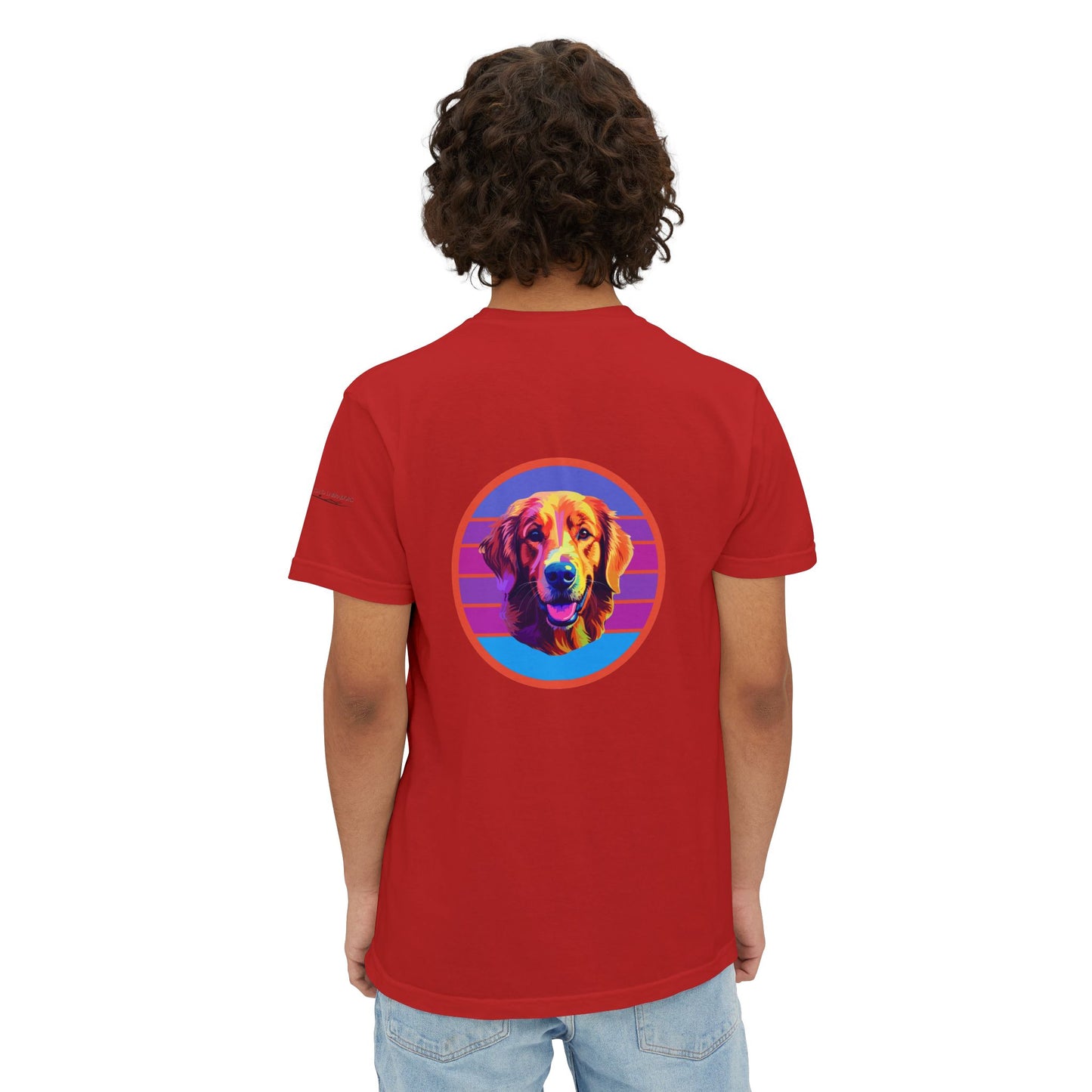 Golden Retriever sunset