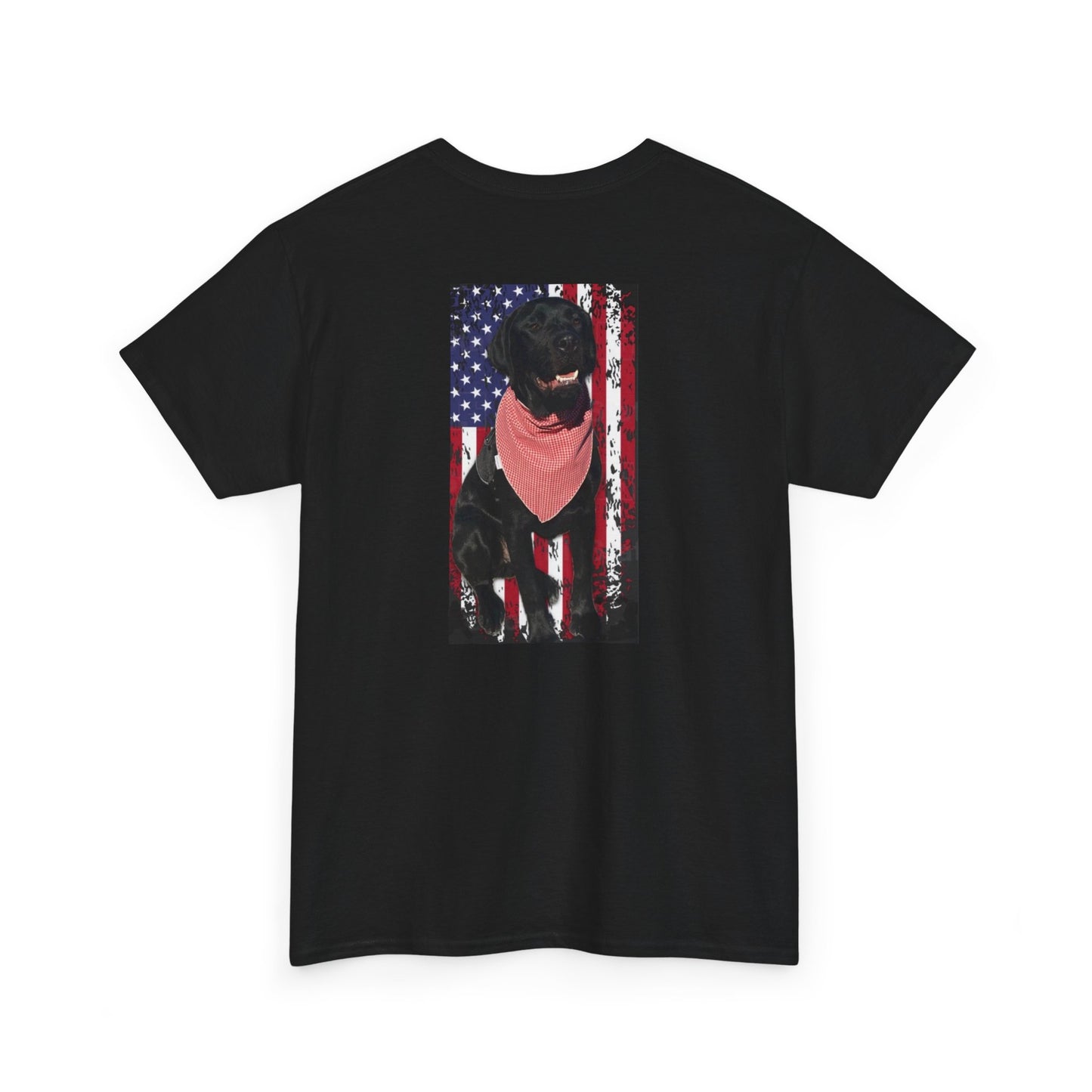 Coastie Black Lab Flag Unisex Heavy Cotton Tee
