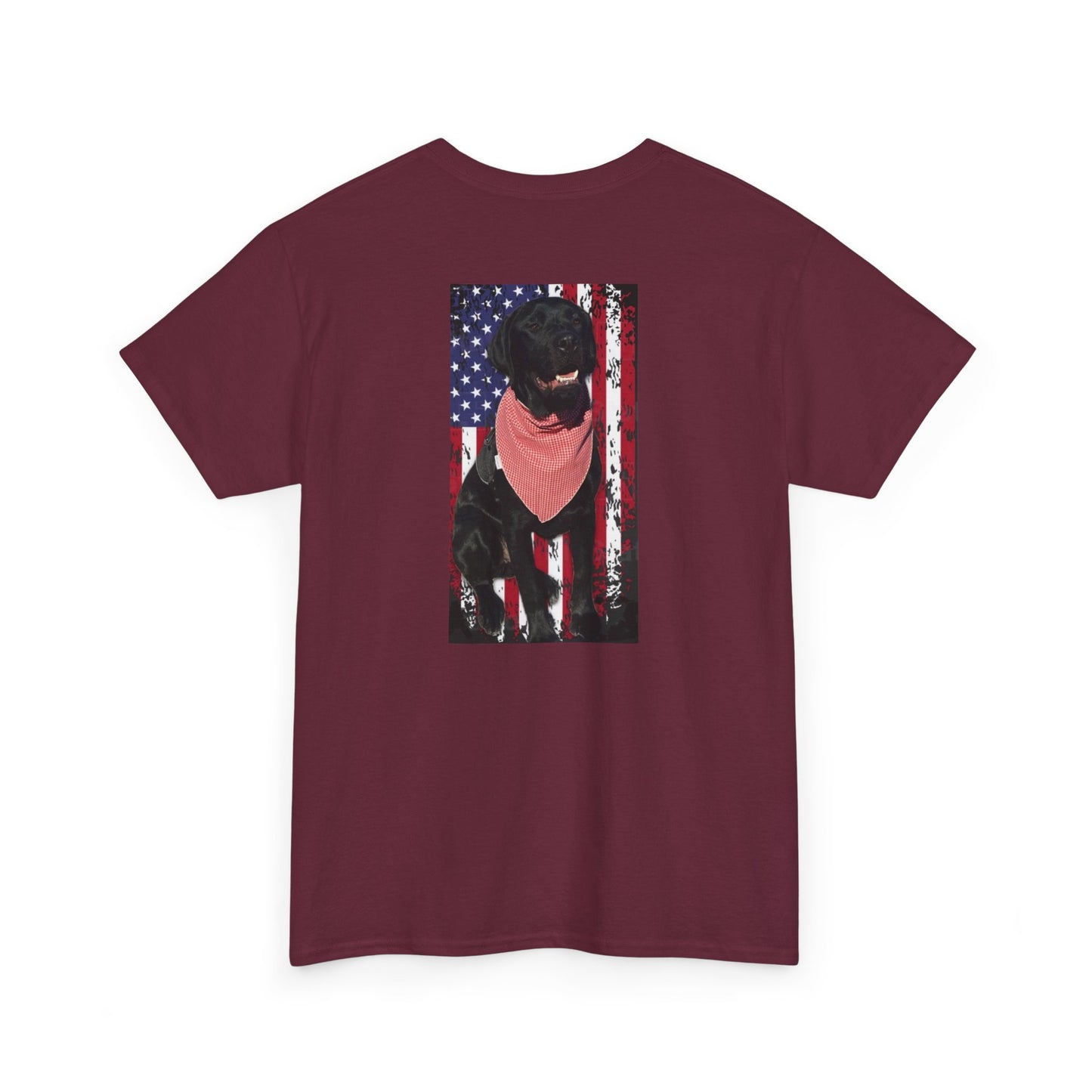 Coastie Black Lab Flag Unisex Heavy Cotton Tee