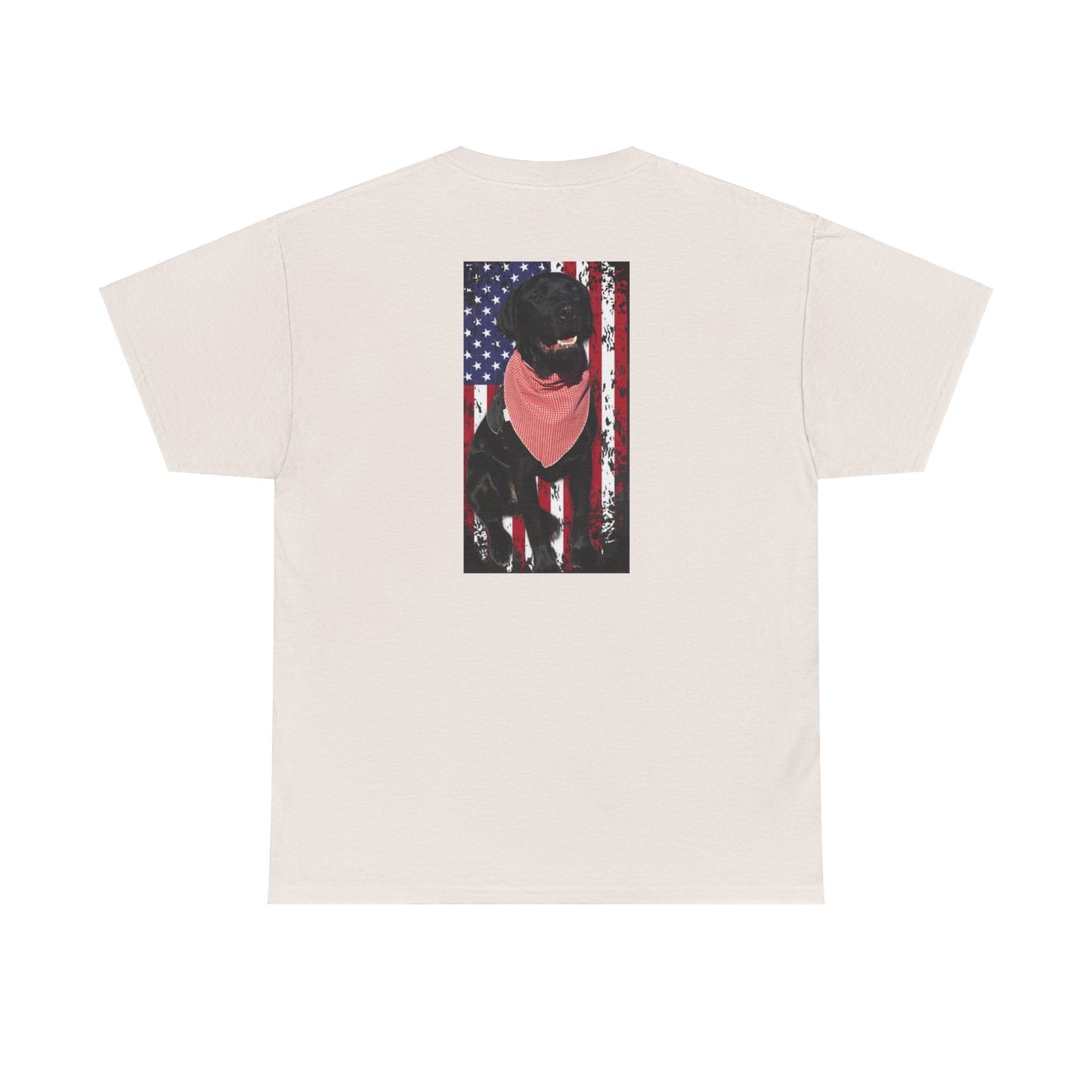 Coastie Black Lab Flag Unisex Heavy Cotton Tee