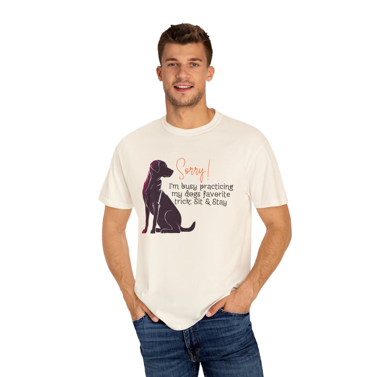 Labrador - Sorry, practicing my dogs favorite trick, sit and stay