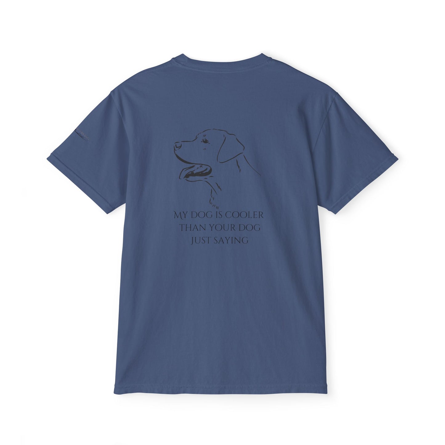My dog is smarter than yours, just saying, Island Labradors, Pocket, T-Shirt
